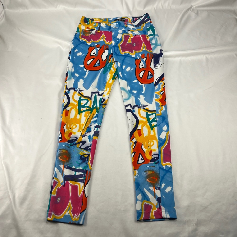Body By Us Graffiti Art Streetwear Pop Art Print Skinny Pants